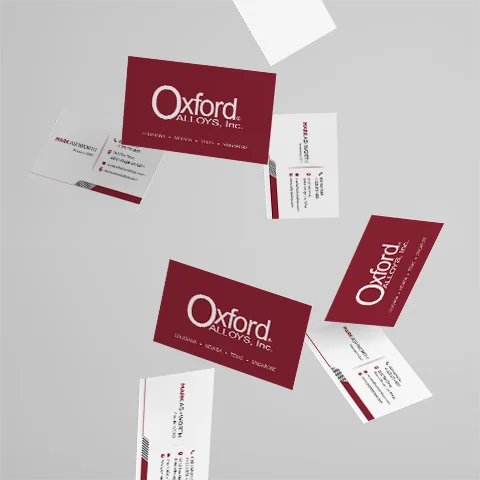 Preview of Oxford Alloys Business Card - Back